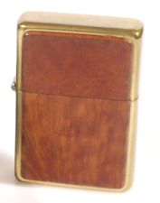 Usado, PRL) ZIPPO RADICA WOOD BOIS LIGHTER ACCENDINO FEUERZEUG ENCENDEDOR ISQUEIRO GOLD comprar usado  Enviando para Brazil