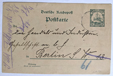 Truk, Ilhas Carolinas Alemãs--Berlim, DE/Grn., 5-Pfg. PSC/2/2/1910, usado comprar usado  Enviando para Brazil