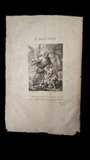 Santino canivet incisione usato  Ruffano