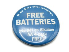 Free batteries pin for sale  Lakewood