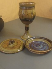 Stoneware chalice paten for sale  Pittsburgh
