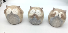 Owl figurine set for sale  MIRFIELD