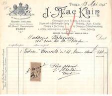 Facture.am20501.paris.1896. ma d'occasion  France