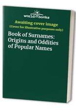 Book surnames origins for sale  UK