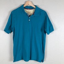 Camisa polo masculina original à prova de intempéries azul média golfista golfe rúgbi casual comprar usado  Enviando para Brazil
