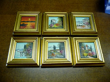 Quadro olio miniature usato  Cherasco