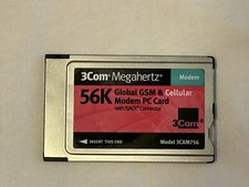 Usado, Modem celular e global 3Com Megahertz 56K GSM cartão de PC com conector XJACK 3CXM756 comprar usado  Enviando para Brazil
