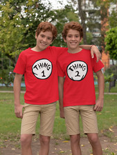 Camiseta Thing 1 Thing 2 - Tamanhos infantis - Tamanhos adultos comprar usado  Enviando para Brazil