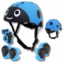 Kask rowerowy dla dzieci S (51-54 cm) ochraniacze Biedronka niebieski na sprzedaż  PL