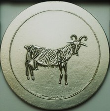 Médaille animalière chèvre d'occasion  France