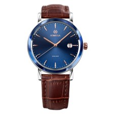 MAGNO, relógio suíço de quartzo, pulseira de 20 mm - mostrador rosa e azul comprar usado  Enviando para Brazil