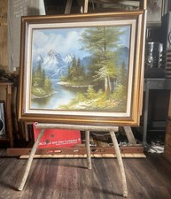 Primitive artist painting for sale  Longton