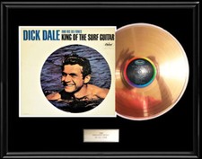DICK DALE KING OF SURF GUITAR ALBUM FRAMED LP GOLD METALIZED RECORD NON RIAA, usado comprar usado  Enviando para Brazil