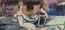 Tableau ancien huile d'occasion  France