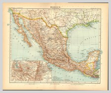Stieler 1909 carte d'occasion  Brignais