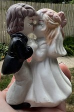 Decoração de bolo de casamento vintage de porcelana cerâmica noiva e noivo 4,25” comprar usado  Enviando para Brazil