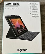 Capa Teclado Logitech Slim Folio iPad 9.7' para 5ª e 6ª Geração Bluetooth “Nova”, usado comprar usado Capa Teclado Logitech Slim Folio iPad 9.7' para 5ª e 6ª Geração Bluetooth “Nova”, usado comprar usado  Enviando para Brazil