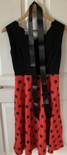Ladies black polka for sale  HEXHAM