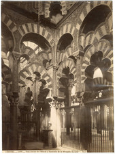 Cordoba, vista interior del Mihrab o Santuario de la Mezquita Vintage albumen pr comprar usado Cordoba, vista interior del Mihrab o Santuario de la Mezquita Vintage albumen pr comprar usado  Enviando para Brazil