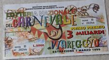 1999 lotteria carnevale usato  Italia