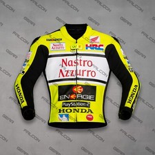 Usado, Jaqueta de corrida Valentino Rossi Nastro Azzurro couro motocicleta, todos os tamanhos comprar usado  Enviando para Brazil