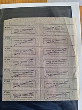 Postes télégraphes feuillet d'occasion  Berck