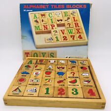 Vintage alphabet wooden for sale  GLOUCESTER