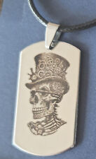Pendentif inox gravé d'occasion  Forges-les-Eaux