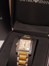 Relógio feminino Emporio Armani AR-5727 com caixa e papéis. Tom dourado e aço comprar usado  Enviando para Brazil