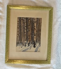 Vintage framed watercolor for sale  La Grange Park