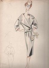 Croquis moda colorato usato  Torino