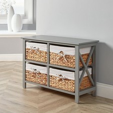 Grey wooden storage for sale  BLACKBURN