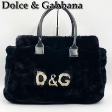 Bolsa de mão DOLCE & GABBANA de pele couro preto logotipo DG feminina do Japão, usado comprar usado Bolsa de mão DOLCE & GABBANA de pele couro preto logotipo DG feminina do Japão, usado comprar usado  Enviando para Brazil