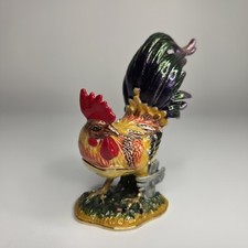 Colourful rooster trinket for sale  LOUTH