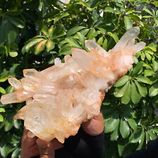 3,43 lb A+++grande aglomerado de quartzo natural cristal branco Himalaia/minerais, usado comprar usado  Enviando para Brazil
