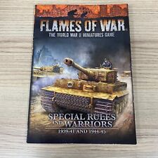 JOGO MINIATURAS FLAMES OF WAR REGRAS ESPECIAIS E GUERREIROS SEGUNDA GUERRA MUNDIAL REGRAS A5 comprar usado  Enviando para Brazil