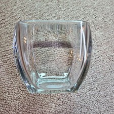 4 cube glass clear vase for sale  Ethan