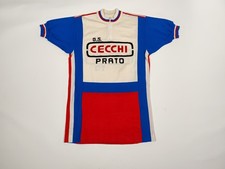 Vintage ciclismo Maglia Cecchi Prato   jersey Cycling Bike  L Wool Lana comprar usado  Enviando para Brazil