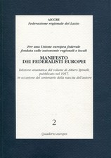 Manifesto dei federalisti usato  Italia