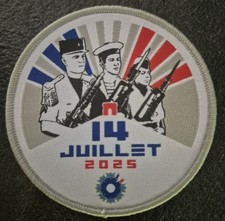 Patch/Ecusson  officiel 14 juillet 2025/velcro a dos, usado comprar usado  Enviando para Brazil