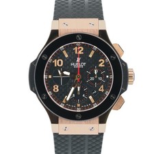 Usado, Relógio Hublot Big Bang preto 301.PB.131.RX preto ouro rosa 18K borracha carbono 44mm comprar usado  Enviando para Brazil