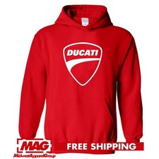 Moletom com capuz vermelho DUCATI logotipo vermelho motocicleta corrida esporte rali moto MotoGp comprar usado  Enviando para Brazil