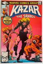 KAZAR: THE SAVAGE #1 Apr. 1981 Vintage UK Marvel Comic 1st Printing F/VF 7.0 na sprzedaż  Wysyłka do Poland
