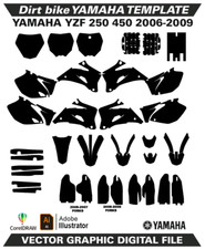 Modelo formato vetorial YAMAHA YZF 250 450 2006-2009 AI CDR EPS M30 comprar usado  Enviando para Brazil