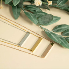 Personalized bar necklace for sale  Atlanta