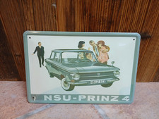 Blechschild nsu prinz gebraucht kaufen  Emmerting