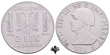 Albania lek 1939 usato  Cremona