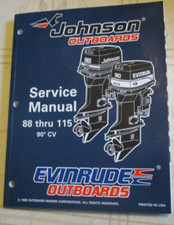 1996 Omc Johnson Evinrude 88 90 100 112 115 HP motor de popa manual de serviço comprar usado  Enviando para Brazil