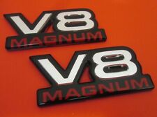 94-01 V8 Magnum Fender porta placa de identificação OEM emblema logotipo comprar usado  Enviando para Brazil