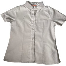 Usado, Blusa branca uniforme escolar manga curta meninas tamanho 8 brinde francês comprar usado  Enviando para Brazil